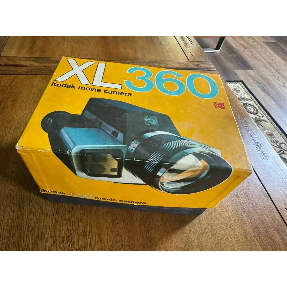 Vintage Kodak XL360 Super 8 Movie Camera Box Manual Ektar Zoom Untested